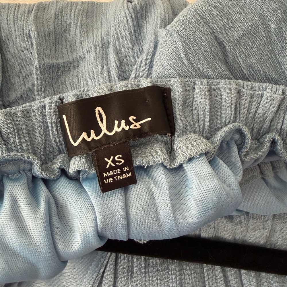 Lulu's Light Blue Ruffled Dress - Picture 3 of 3